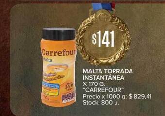 Carrefour Carrefour Malta Torrada Instantánea x 170g oferta