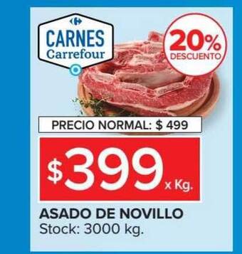 Carrefour Market Asado De Novillo x kg oferta