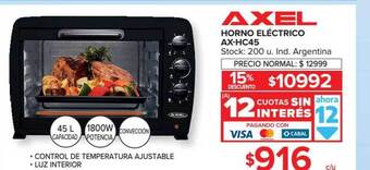 Axel Horno Eléctrico Ax-Hc45