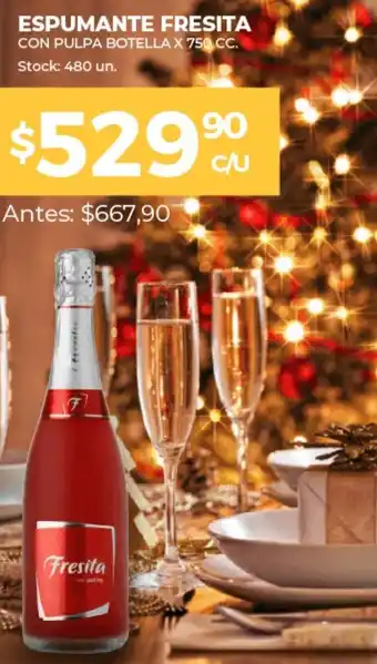 Supermercados Tadicor Espumante Fresita Con Pulpa Botella x 750 cc oferta