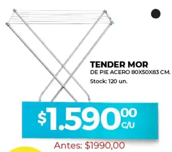 Supermercados Tadicor Tender Mor De Pie Acero 80x50x83 cm oferta