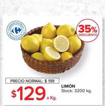 Carrefour Limón x kg oferta