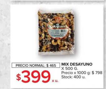 Carrefour Mix Desayuno x 500g oferta