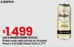 Changomas Lata Warsteiner oferta