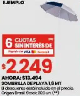 Changomas Sombrilla de playa oferta