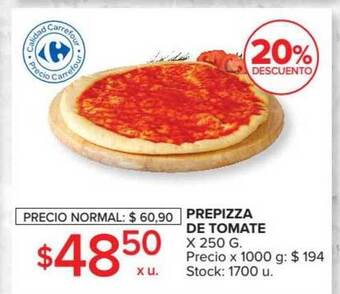 Carrefour Prepizza De Tomate x 250g oferta