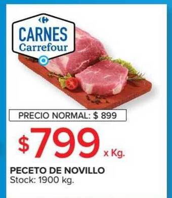 Carrefour Peceto De Novillo x kg oferta