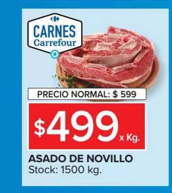 Carrefour Asado De Novillo x kg oferta