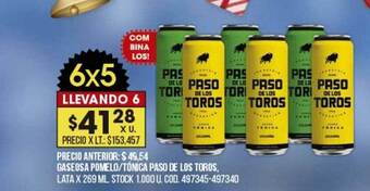 Coto Gaseosa Pomelo Tónica Paso De Los Toros oferta