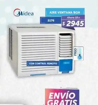 Belgrano Hogar Aire Ventana Bgh Midea oferta