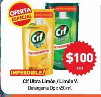 Anika Shop Cif Ultra Limón Limón V Detergente Dp x 450ml oferta