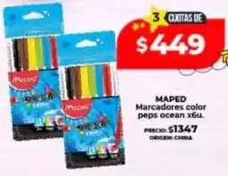 Supermayorista Vital MAPED Marcadores color peps ocean oferta