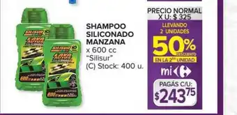 Carrefour Silisur Shampoo Siliconado Manzana x 600cc oferta