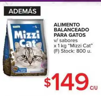 Carrefour Mizzi Cat Alimento Balanceado Para Gatos v/ sabores x 1kg oferta