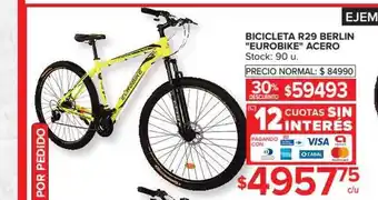 Carrefour Eurobike Bicicleta R29 Berlin Acero oferta