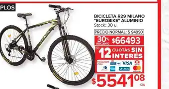 Carrefour Eurobike Bicicleta R29 Milano Aluminio oferta