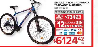 Carrefour Daewoo Bicicleta R29 California Aluminio oferta
