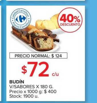 Budín V Sabores x 180g