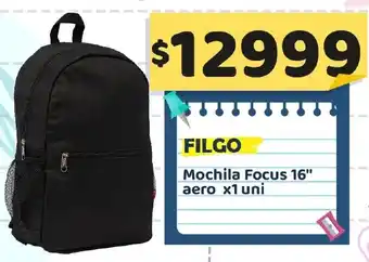 Nini Mayorista Mochila focus 16" aero oferta