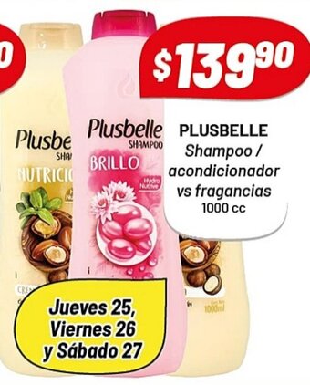 Almacor Plusbelle Shampoo/Acondicionador Vs Fragancias 1000 cc oferta