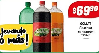 Almacor Goliat Gaseosa Vs Sabores 2250 cc oferta