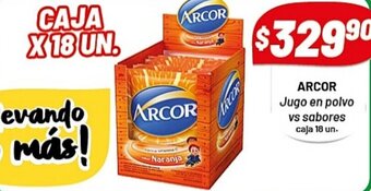 Almacor Arcor Jugo En Polvo Vs Sabores Caja 18 Un. oferta