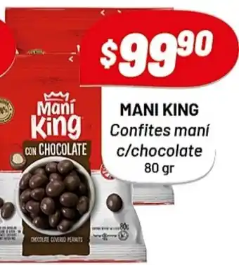 Almacor Mani King Confites Maní C/Chocolate 80 gr oferta
