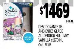 Supermercados Yaguar Glade Desodorante de Ambientes Automotor oferta