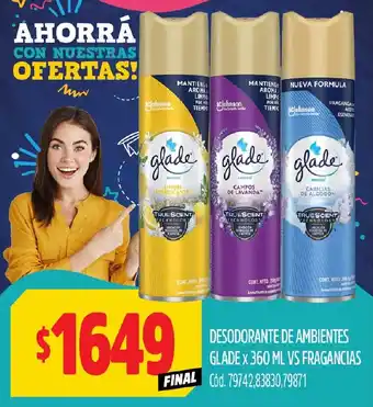 Supermercados Yaguar Glade Desodorante de Ambientes oferta