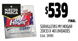 Supermercados Yaguar My Hogar Servilletas oferta