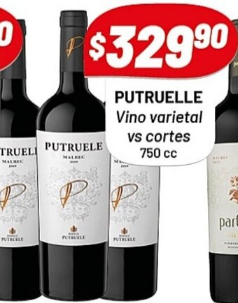 Almacor Putruelle Vino Varietal Vs Cortes 750 cc oferta