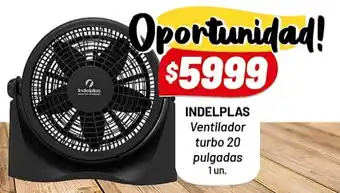 Almacor Indelplas Ventilador Turbo 20 Pulgadas 1 Un. oferta