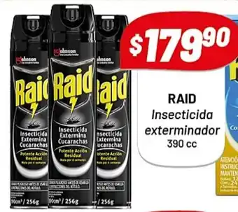 Almacor Raid Insecticida Exterminador 390 cc oferta