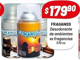 Almacor Fraganss Desodorante De Ambientes Vs Fragancias 270 cc oferta