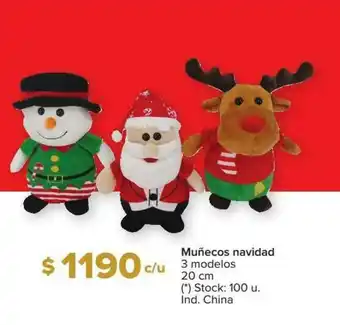 Carrefour Muñecos Navidad 3 Modelos 20 Cm oferta