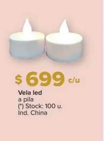 Carrefour Vela Led A Pila oferta