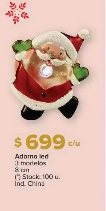 Carrefour Adorno Led 3 Modelos 8 Cm oferta