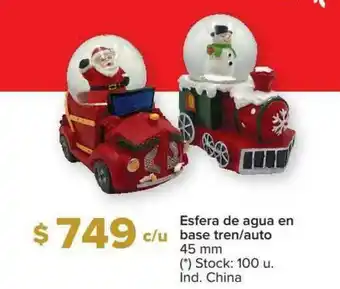 Carrefour Esfera De Agua En Base Tren Auto 45 Mm oferta
