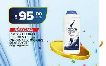 Carrefour Maxi Rexona Polvo Pedico Efficient Original oferta