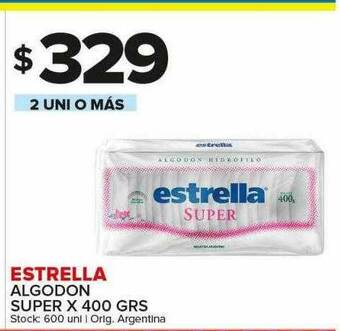 Carrefour Maxi Estrella Algodon Super oferta