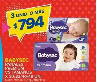 Carrefour Maxi Babysec Pañales Premium oferta