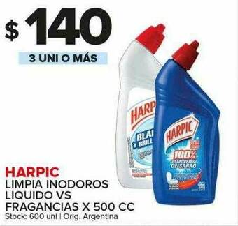 Carrefour Maxi Harpic Limpia Inodoros Liquido Vs Fragancias oferta