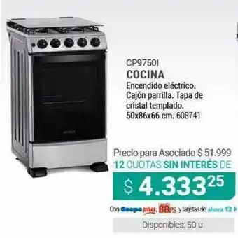 Cooperativa Obrera Cp9750i Cocina Encendido Eléctrico oferta