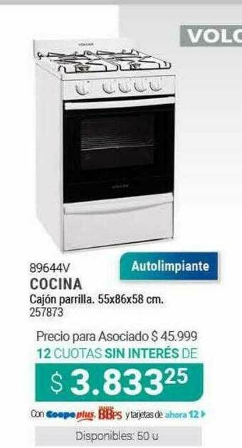 Cooperativa Obrera Cocina Cajón Parrilla oferta