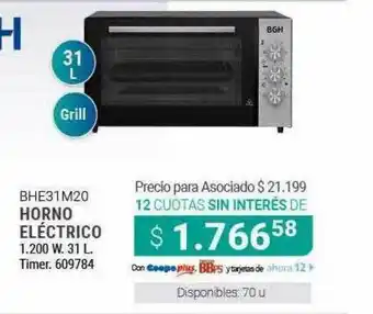 Cooperativa Obrera Honro Eléctrico Bhe31m20 oferta