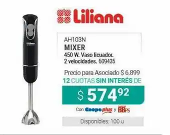 Cooperativa Obrera Liliana Ah103n Mixer oferta
