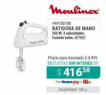 Cooperativa Obrera Moulinex Hm150158 Batidora De Mano oferta