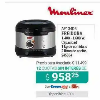 Cooperativa Obrera Moulienx Af134d5 Freidora oferta