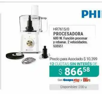 Cooperativa Obrera Philips Hr7615 0 Procesadora oferta
