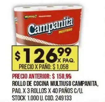 Coto Rollo De Cocina Multiuso Campanita oferta